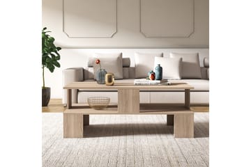 Velenje Soffbord 120 cm - Natur/Mörkbrun - Möbler - Bord & matgrupp - Soffbord - Soffbord med förvaring