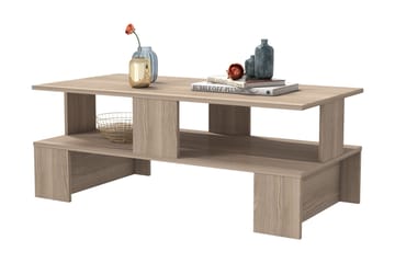 Velenje Soffbord 120 cm - Natur/Mörkbrun - Möbler - Bord & matgrupp - Soffbord - Soffbord med förvaring