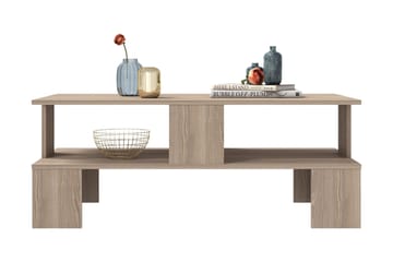 Velenje Soffbord 120 cm - Natur/Mörkbrun - Möbler - Bord & matgrupp - Soffbord - Soffbord med förvaring