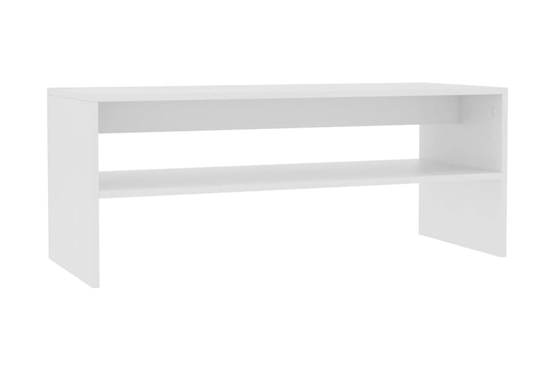 Soffbord vit 100x40x40 cm spånskiva - Vit - Soffbord