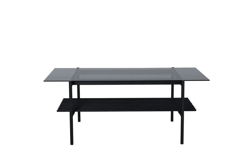Von Staf Soffbord 120 cm, Glas/Svart