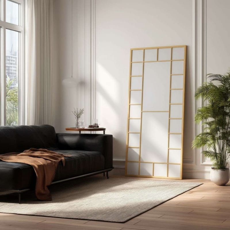 Vornas Golvspegel 80x180 cm - Guld - Inredning - Spegel - Golvspegel