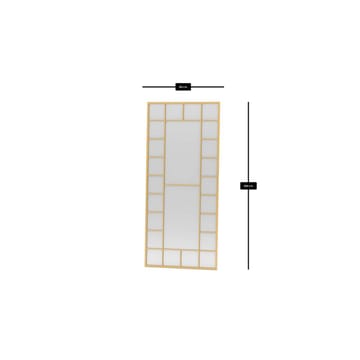 Vornas Golvspegel 80x180 cm - Guld - Inredning - Spegel - Golvspegel