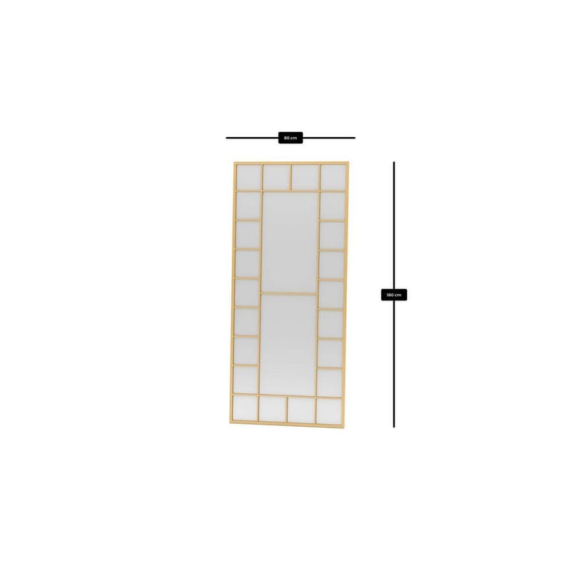 Vornas Golvspegel 80x180 cm - Guld - Inredning - Spegel - Golvspegel