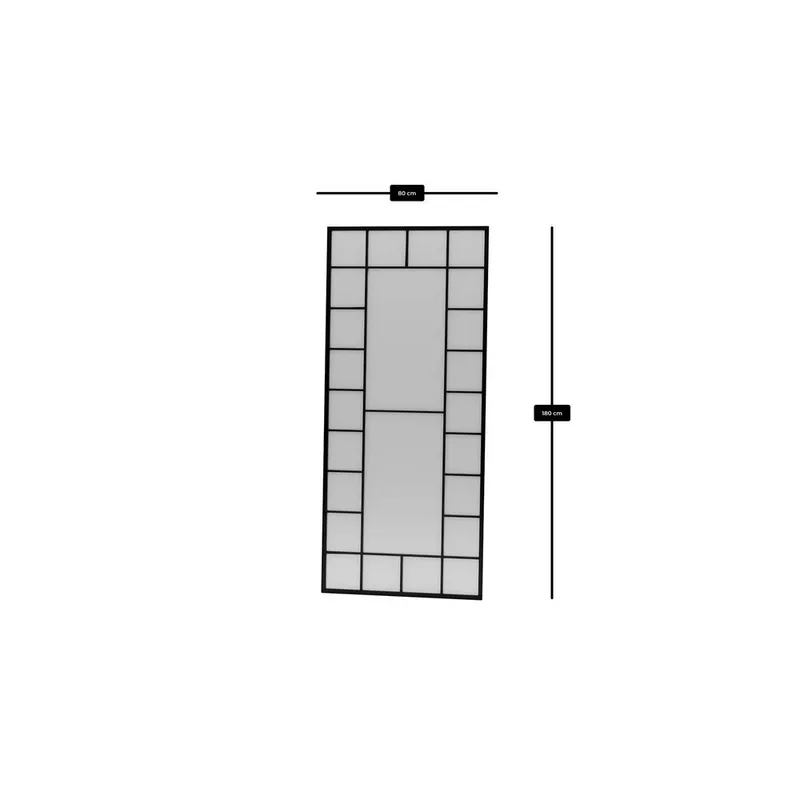 Vornas Golvspegel 80x180 cm - Svart - Inredning - Spegel - Golvspegel