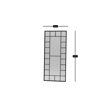 Vornas Golvspegel 80x180 cm - Svart - Inredning - Spegel - Golvspegel