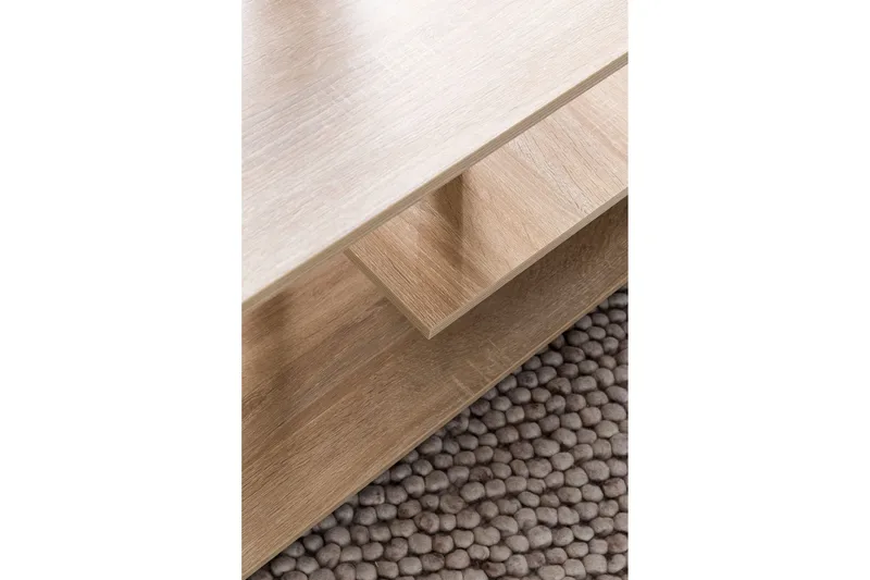 Werbeck Soffbord 105 cm med Förvaring Hylla på Hjul - Trä/Natur - Möbler - Bord & matgrupp - Soffbord