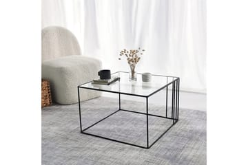 Wijkan Soffbord 55 cm - Glas/Svart - Möbler - Bord & matgrupp - Soffbord