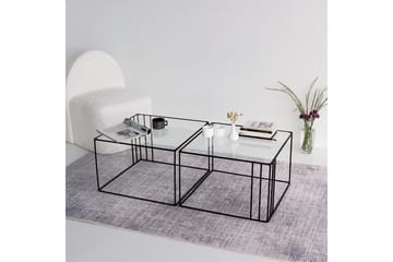 Wijkan Soffbord 55 cm - Glas/Svart - Möbler - Bord & matgrupp - Soffbord