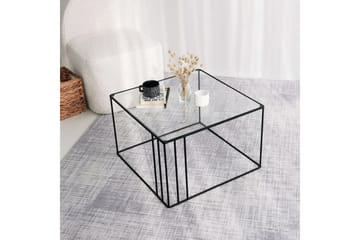 Wijkan Soffbord 55 cm - Glas/Svart - Möbler - Bord & matgrupp - Soffbord