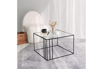 Wijkan Soffbord 55 cm - Glas/Svart - Möbler - Bord & matgrupp - Soffbord