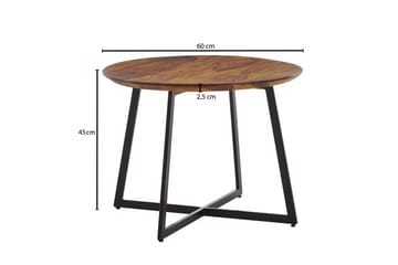 Wilhem 60 cm Runt Soffbord i Ljust Trä - Brun - Möbler - Bord & matgrupp - Soffbord