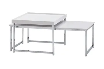 Wilhem Satsbord 110 cm Fyrkantig - Vit - Möbler - Bord & matgrupp - Soffbord
