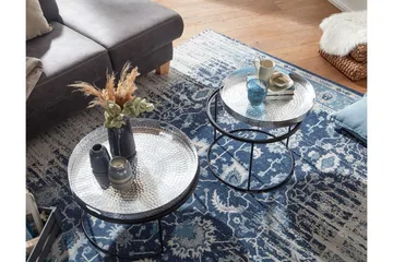 Wilhem Satsbord 46 cm Rund - Silver - Möbler - Bord & matgrupp - Soffbord