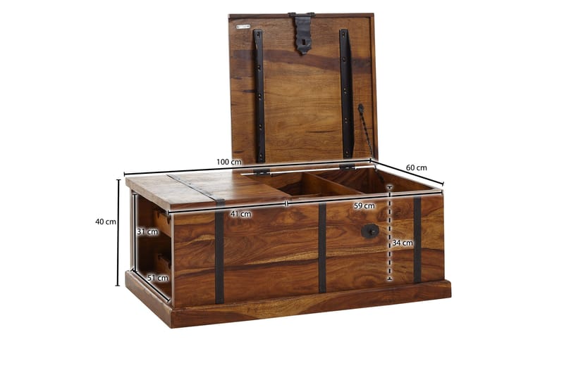 Wilhem Soffbord 100 cm Rektangulär - Natur - Möbler - Bord & matgrupp - Soffbord