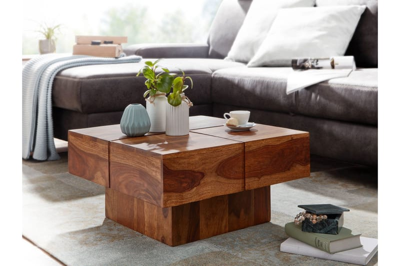 Wilhem Soffbord 58 cm Fyrkantig - Natur - Möbler - Bord & matgrupp - Soffbord