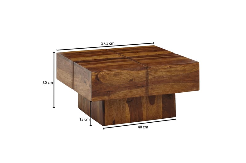 Wilhem Soffbord 58 cm Fyrkantig - Natur - Möbler - Bord & matgrupp - Soffbord