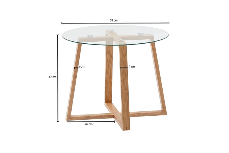 Wilhem Soffbord 58 cm Rund - Natur - Möbler - Bord & matgrupp - Soffbord