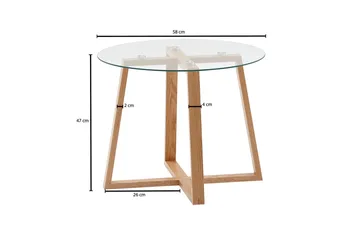 Wilhem Soffbord 58 cm Rund - Natur - Möbler - Bord & matgrupp - Soffbord