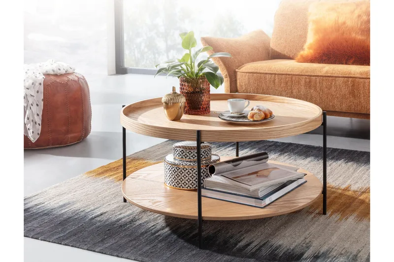 Wilhem Soffbord 78 cm Rund - Natur - Möbler - Bord & matgrupp - Soffbord