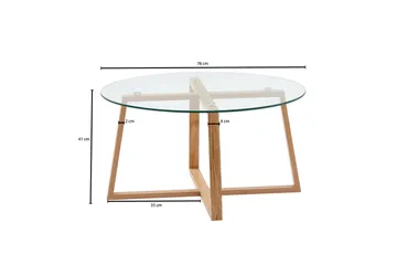 Wilhem Soffbord 78 cm Rund - Natur - Möbler - Bord & matgrupp - Soffbord