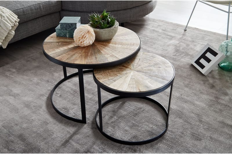 Willowdale Satsbord 60 cm Runt - Mörkgrå/Svart - Möbler - Bord & matgrupp - Soffbord