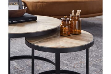 Willowdale Satsbord 60 cm Runt - Natur/Svart - Möbler - Bord & matgrupp - Soffbord