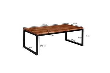 Willowdale Soffbord 110 cm - Teak/Svart - Möbler - Bord & matgrupp - Soffbord
