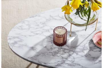 Willowdale Soffbord 120 cm Ovalt - Vit/Guld - Möbler - Bord & matgrupp - Soffbord