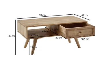 Willowdale Soffbord 45 cm - Brun - Möbler - Bord & matgrupp - Soffbord