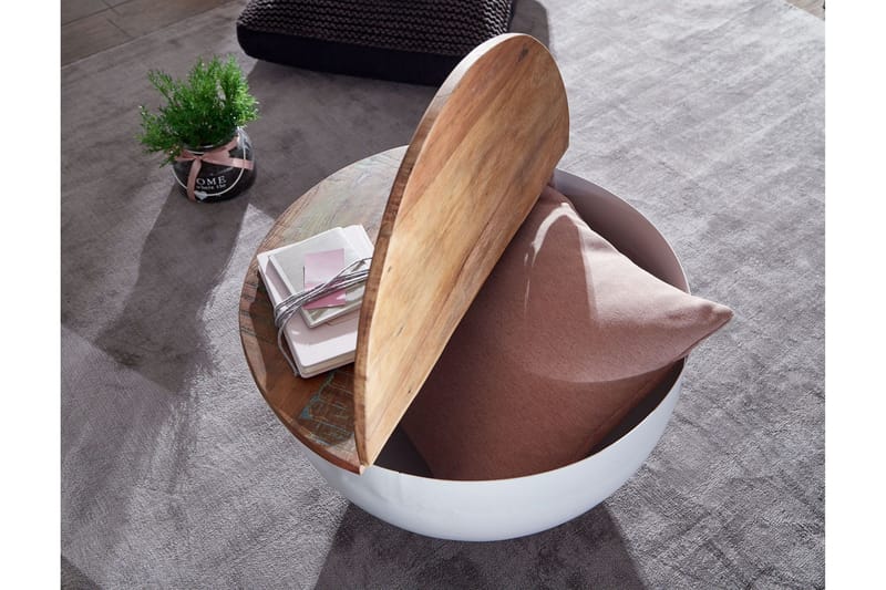 Willowdale Soffbord 60 cm Runt - Brun/Vit - Möbler - Bord & matgrupp - Soffbord