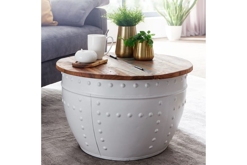 Willowdale Soffbord 60 cm Runt - Brun/Vit - Möbler - Bord & matgrupp - Soffbord