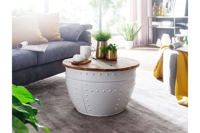 Willowdale Soffbord 60 cm Runt - Brun/Vit - Möbler - Bord & matgrupp - Soffbord