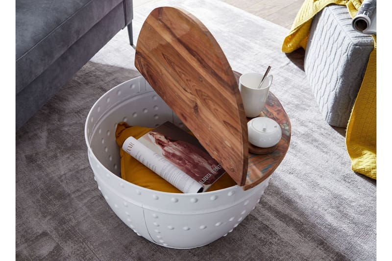 Willowdale Soffbord 60 cm Runt - Brun/Vit - Möbler - Bord & matgrupp - Soffbord