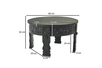 Willowdale Soffbord 60 cm Runt - Svart - Möbler - Bord & matgrupp - Soffbord