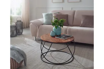 Willowdale Soffbord 60 cm Runt - Trä/Valnötsbrun/Svart - Möbler - Bord & matgrupp - Soffbord