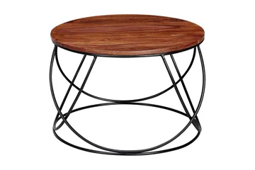 Willowdale Soffbord 60 cm Runt - Trä/Valnötsbrun/Svart - Möbler - Bord & matgrupp - Soffbord