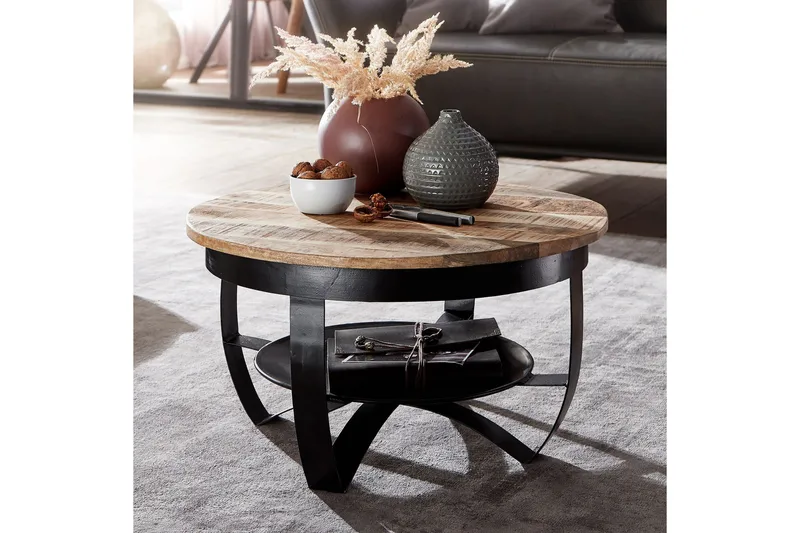 Willowdale Soffbord 60x34 cm med Förvaring Runt - Brun/Svart - Möbler - Bord & matgrupp - Soffbord
