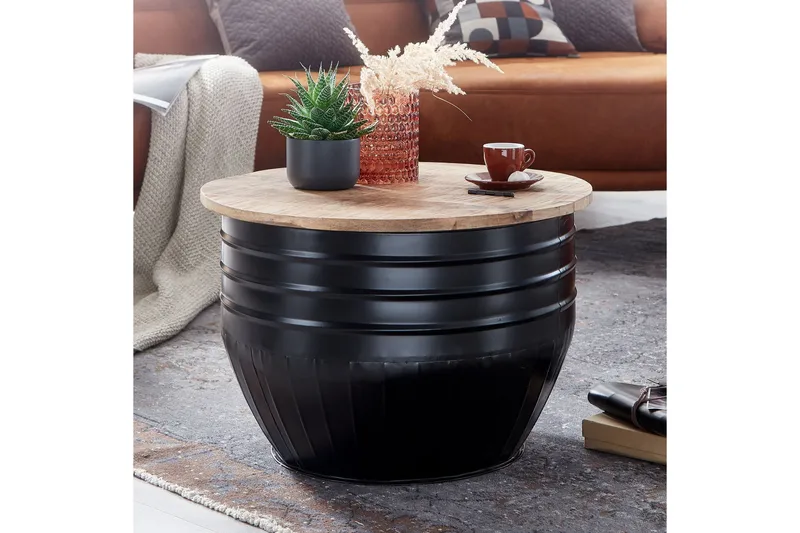 Willowdale Soffbord 60x41 cm Runt - Brun/Svart - Möbler - Bord & matgrupp - Soffbord