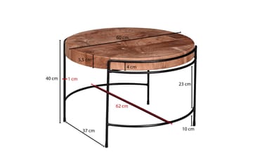 Willowdale Soffbord 62x40 cm Runt - Brun/Svart - Möbler - Bord & matgrupp - Soffbord