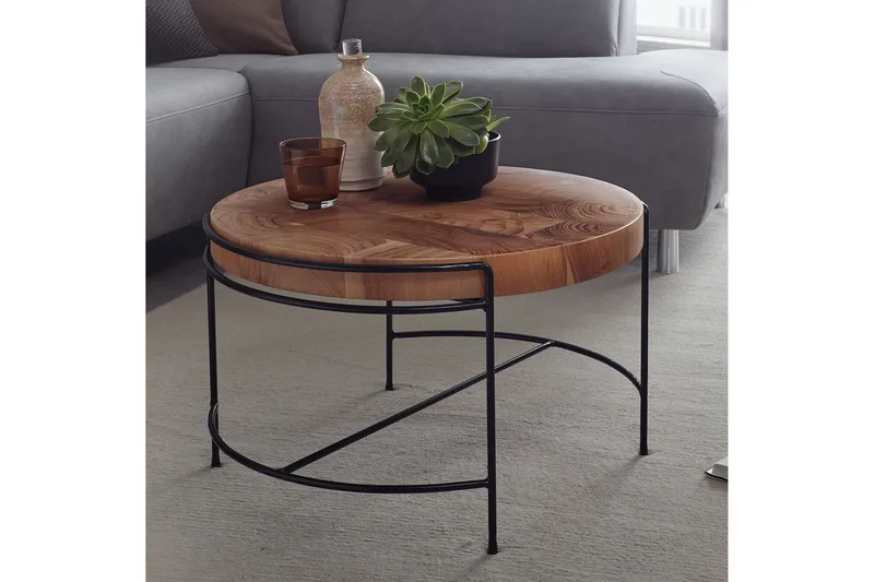 Willowdale Soffbord 62x40 cm Runt - Brun/Svart - Möbler - Bord & matgrupp - Soffbord