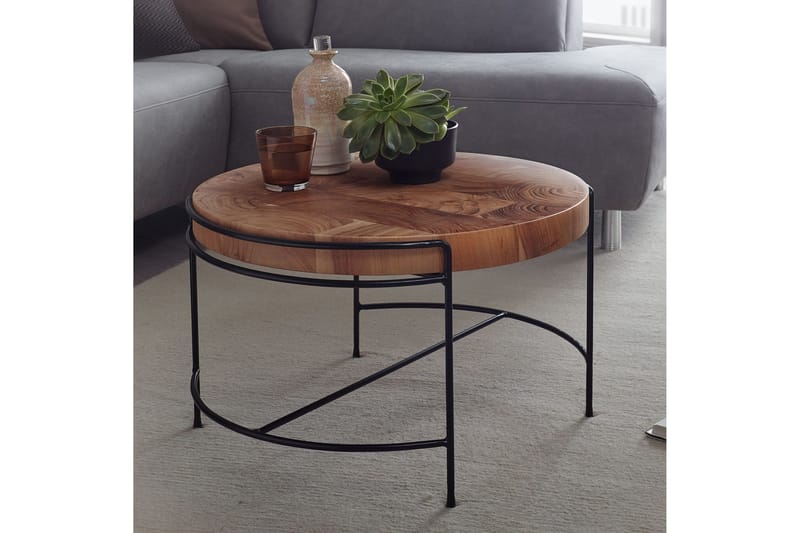 Willowdale Soffbord 62x40 cm Runt - Brun/Svart - Möbler - Bord & matgrupp - Soffbord