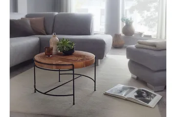 Willowdale Soffbord 62x40 cm Runt - Brun/Svart - Möbler - Bord & matgrupp - Soffbord