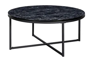 Willowdale Soffbord 80 cm Runt - Svart/Grå - Möbler - Bord & matgrupp - Soffbord