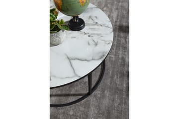 Willowdale Soffbord 80 cm Runt - Vit/Svart - Möbler - Bord & matgrupp - Soffbord