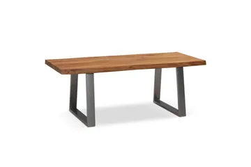 Soffbord Wohnling 120 cm massivt trä träd kant rektangulärt lantligt hus Silver, Raka Löpare - Silver, Raka löpare - Möbler - Bord & matgrupp - Soffbord