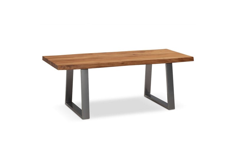 Soffbord Wohnling 120 cm massivt trä träd kant rektangulärt lantligt hus Silver, Raka Löpare - Silver, Raka Löpare - Möbler - Bord & matgrupp - Soffbord