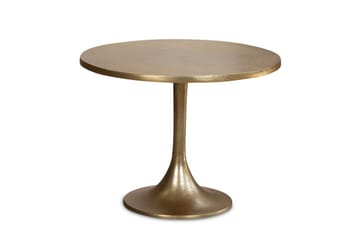 Soffbord Wohnling 60 cm rund industristil med guldfärgad metallram - Möbler - Bord & matgrupp - Soffbord