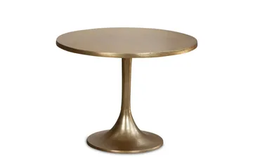 Soffbord Wohnling 60 cm rund industristil med guldfärgad metallram - Möbler - Bord & matgrupp - Soffbord