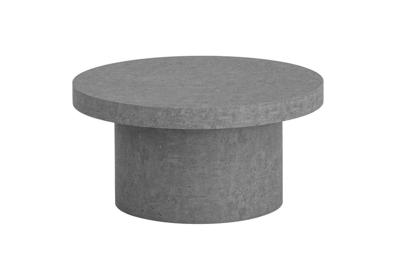 Soffbord Wohnling 60 cm vardagsrumsbord soffbord runt litet soffbord modern Grå - Grå - Möbler - Bord & matgrupp - Soffbord
